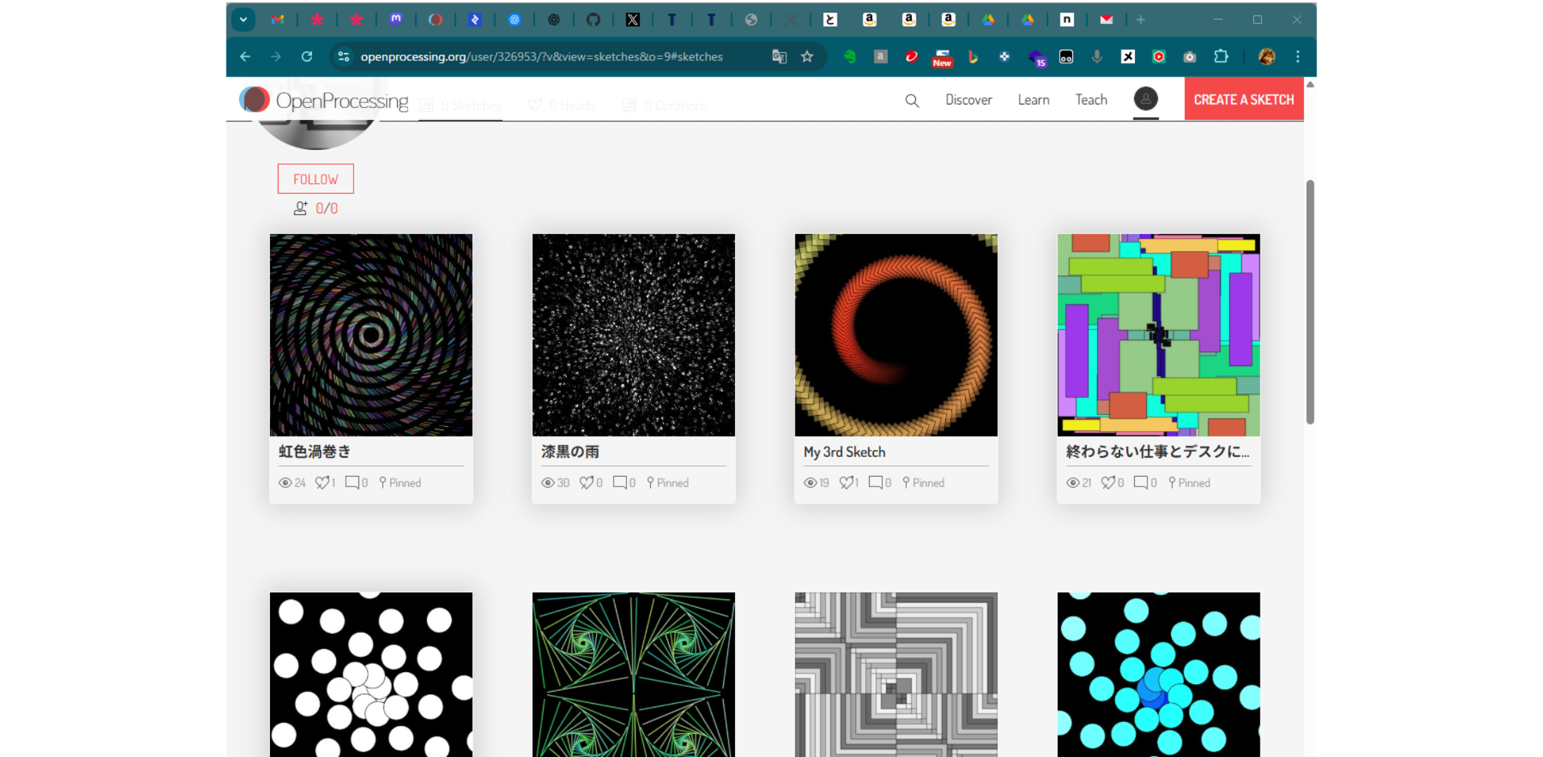 Processingで作ったアニメーション